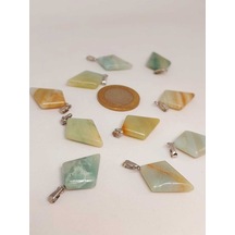 Amazonit Taşı Ok Ucu Şekilli Kolye Ucu 42635