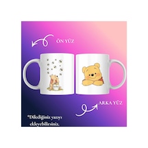 Kişiye Özel Kupa Bardak Winnie Animasyon Temalı Yeni Tasarım Beyaz