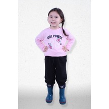 Kız Çocuk Alt-üst Takım Açık Pembe