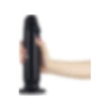 Zaga Oyun  22,5 Cm Siyah Yumuşak Kalın Anal Dildo