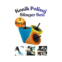 Oto Araç Araba Pasta Cila Konik Parlatma Polisaj Süngeri Aparatı Matkap Ucu Temizlik Seti 3 Parça. Profesyonel Çizik Giderici Far Jant Parlatıcı Bakım Kiti