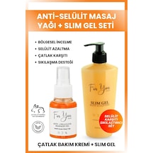 Slim Jel , Sıkılaştırıcı, Toparlayıcı, Selülit Karşıtı Jel & Anti Selülit Masaj Yağı Set