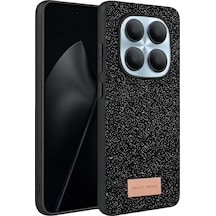 Onegif Xiaomi Redmi Note 15 Pro 5g Bright Simli Kapak - Siyah - Siyah