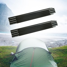 Homyl Fiberglas Çadır Direkleri Yedek Siyah Kamp 3,6-m-3-kişi Siyah