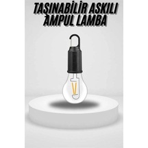 Şarjlı Askılı Ampul 1 Adet Taşınabilir Bahçe Lambası Çok renkli