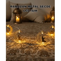 Lb Ramazan Ay Işığı Secde Eden Adam Silüetli Led Peri Işığı