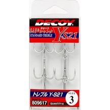 Decoy Y-S21 Standart Treble Üçlü Maket Balık iğnesi