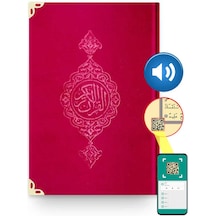 Çanta Boy Kadife Kur'An-I Kerim (Kırmızı. Yaldızlı. Mühürlü) N11.961