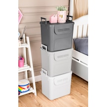 Geseus Motek Mybox 1x30 Litre Kulplu Çok Amaçlı Organizer Saklama Kutusu-mt-35 001