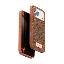 Onegif Apple İphone 17 Pro Bright Simli Kapak - Turuncu