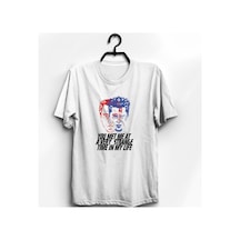 Stoned&Fame Tyler Durden Film Baskılı Unisex %100 Pamuk Beyaz T-shirt Beyaz