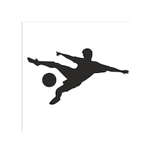 Futbolcu Folyo Sticker 30cm Uzunluk Karışık Renkli