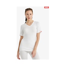 Blackspade Unisex Termal Tişört V Yaka, Isı Tutucu Kışlık İç Giyim 1263 Beyaz