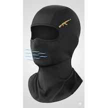 Flex Premium Ak-47 Gold Reflektörlü Siyah Kar Maskesi Model 208 Tgblklv001111220balaklava Balaclava Motorsiklet Scooter Bisiklet Spor