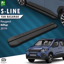 S-dizayn Peugeot Rifter S-line Siyah Yan Basamak 203 Cm 2019 Üzeri A+ Kalite
