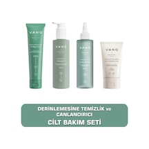 Peeling + Yüz Yıkama Jeli + Gözenek Sıkılaştıcı Tonik + Yoğun Nemlendirici Krem Cilt Bakım Seti