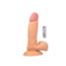 River World 19 Cm'lik Gerçekçi Dildo Pe Nis Titreşimli Vantuzlu