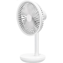 Xiaomi Vantilatör Usb Şarj Masaüstü Şarjlı Otomatik Döner Başlıklı Vantilatör Elektrik Fan Beyaz