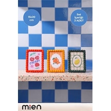 Glossy Çerçeve 15x20cm 3 Adet Renkli Çerçeve Set Çok Renkli - 920066362