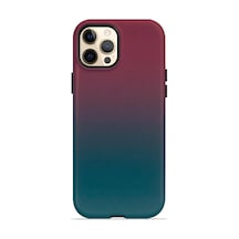 Velvoria Valestra Teal Plum Gradient Apple iPhone Uyumlu 12 Pro Max Magsafe Koruma Kılıfı Valestra Magline - Teal Plum Gradient