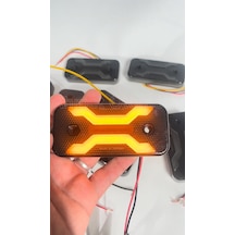 Ahmet Otomotiv Füme Dark Model Sarı-turuncu Led Lamba