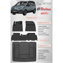 Sahler Fiat Doblo 2023 Ve Sonrası 4.5d Paspas Rizline Premıum Bagaj Havuzu Set