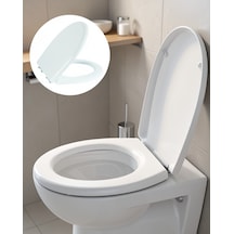 Klozet Kapağı Universal Uyumlu Uczzzklozetkapağı-5 Beyaz
