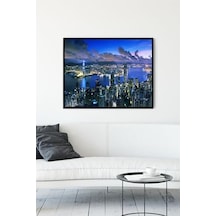 Pster11262 Hong Kong Manzara Çerçeveli Tablo 2 30 X 40cm 7/8 Yaş
