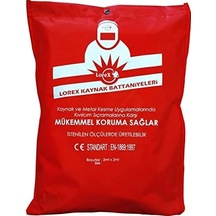 Lr-2020wb 200cm X 200cm Kaynak Battaniyesi - Kaynakçı Örtüsü - Kaynakçı Battaniyesi