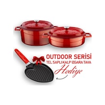 Lava Döküm Trendy Serisi Yuvarlak Derin Ve Sığ 5 Parça Tencere Tava Çeyiz Seti 001 Lava Döküm Trendy Serisi Yuvarlak Derin Ve Sığ 5 Parça Tencere Tava Çeyiz Seti 001