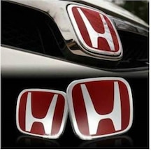 Honda Civic FD6 Kırmızı Ön Arka Logo Amblem 2006-2011
