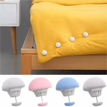 8 Adet Beyaz Kapaklar Raptiye Klip Tutucu Mantar Yorgan Standı Battaniye Klip Kaymaz İskandinav Klipler Yatak Çarşafı Elbise