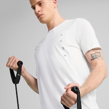 Puma Tad Tech Triblend Tee Erkek Tişört Beyaz