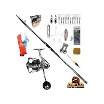 Crome 420cm 70-250gr Oslo Shark 6000 Profesyonel Surf Sazan Kıyı Olta Takımı Seti