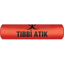 Başaran Çpş-ç45 Tıbbi Atık Baskılı Çöp Poşeti 65 80 Cm 300 Gr 20 Rulo