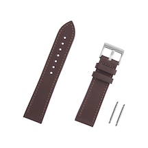 Saatse Kahverengi Hakiki Deri Spor Saat Kordonu Kayış 20MM 25365073
