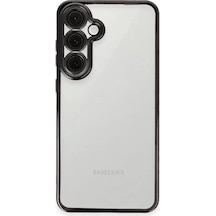 Newface Samsung Galaxy S24 Fe Kılıf Razer Lensli Silikon - Siyah