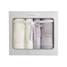 Blossom Best Set Hamam Takımı- Krem Gri