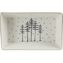 Porland Forest Serisi 19cm Kahvaltı Ve Meze Tabağı beyaz