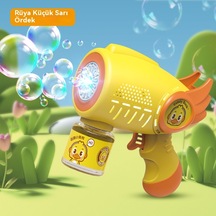 Çocuk Baloncuk Makinesi 1 Şişe Su + 10 Paket Sıvı - Pembe Tavşan - Lz05160405