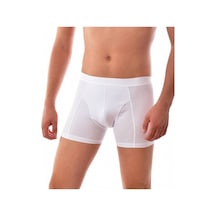 Tutku Erkek Likralı Elastan Boxer 3’Lü Paket Beyaz
