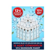 Blue Ice Buzul Ferahlığı Kolonyası 500 Ml Pompalı Sprey Başlıklı 12'li Paket 80 Kurumsal Paket