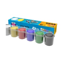 Silka Guaj Boya 6 Renk 6 Adet G.ss6-6 Çok Renkli