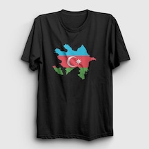 Azerbeycan Baskılı Tshirt SIYAH