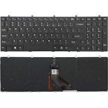 Clevo, Monster A5 V1.1, W370, W670 Notebook Klavyesi Siyah Tr Işıklı / Kl0892ld