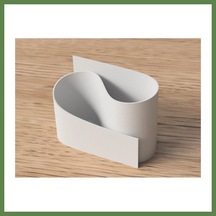 Bezos 3d Baskı Kavisli Diş Fırçası Ve Küçük Eşya Tutucu Masa Ve Banyo Organizeri Modern Minimal Düzenleyici - Beyaz Hb006