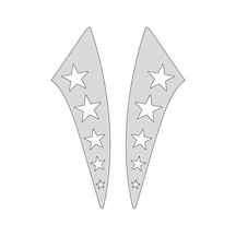 Cg Çamurluk Yıldızlı Yan Nikel Sticker