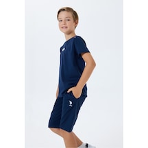 U.S. Polo Assn. Erkek Çocuk Bermuda Takım, Pamuk / Cotton Lacivert