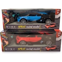 Sh40924 1:16 Duman Çıkaran Uzaktan Kumandalı Spor Araba-zrv Mavi