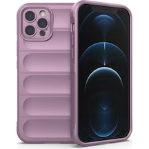 Newface Apple İphone 12 Pro Kılıf Optimum Silikon - Mor